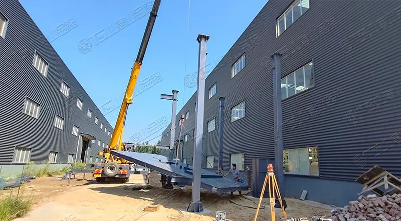 唐山金路廠區(qū)打造小型制砂樓，供客戶帶料試機
